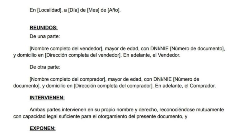 Contrato de Arras Modelo Ejemplo